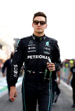 63 George Russell GBR, Mercedes AMG Petronas F1 Team , F1 Grand Prix of Bahrain at Bahrain International Circuit on March 20, 2022 in Sakhir, Bahrain Photo by HOCH ZWEI Sakhir Bahrain
