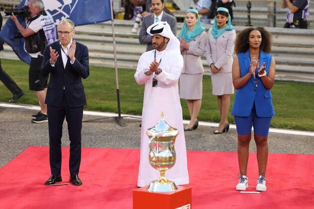 BEN SULAYEM Mohammed (uae), President of the FIA, portrait during the Formula 1 Gulf Air Bahrain Grand Prix 2022, 1st round of the 2022 FIA Formula One World Championship, WM, Weltmeisterschaft on the Bahrain International Circuit, from March 18 to 20, 2022 in Sakhir, Bahrain - F1 - BAHRAIN GRAND PRIX 2022 - RACE DPPI Panoramic  GOOD8644