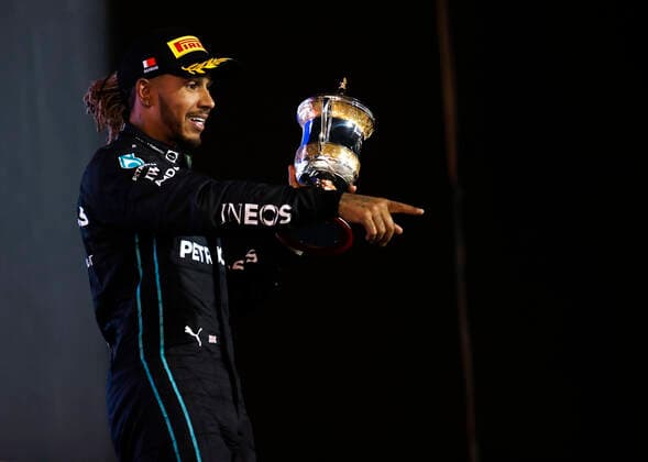 44 Lewis Hamilton GBR, Mercedes AMG Petronas F1 Team , F1 Grand Prix of Bahrain at Bahrain International Circuit on March 20, 2022 in Sakhir, Bahrain Photo by HOCH ZWEI Sakhir Bahrain