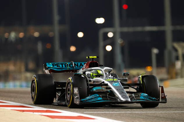 44 Lewis Hamilton GBR, Mercedes AMG Petronas F1 Team , F1 Grand Prix of Bahrain at Bahrain International Circuit on March 20, 2022 in Sakhir, Bahrain Photo by HOCH ZWEI Sakhir Bahrain