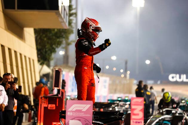 16 Charles Leclerc MCO, Scuderia Ferrari , F1 Grand Prix of Bahrain at Bahrain International Circuit on March 20, 2022 in Sakhir, Bahrain Photo by HOCH ZWEI Sakhir Bahrain
