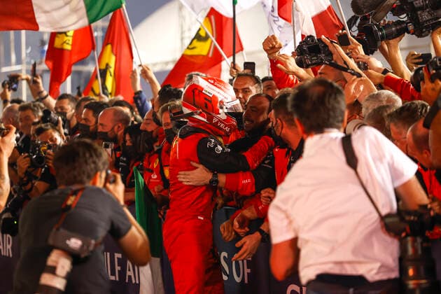 16 Charles Leclerc MCO, Scuderia Ferrari , F1 Grand Prix of Bahrain at Bahrain International Circuit on March 20, 2022 in Sakhir, Bahrain Photo by HOCH ZWEI Sakhir Bahrain