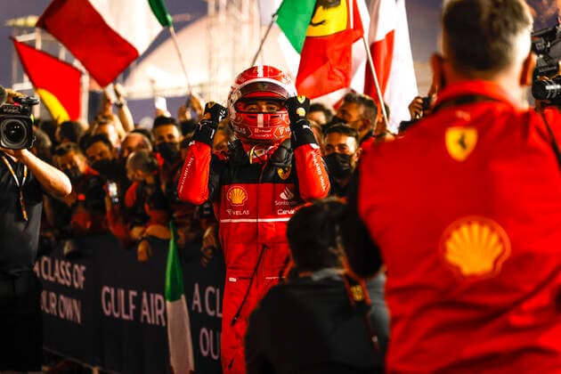 16 Charles Leclerc MCO, Scuderia Ferrari , F1 Grand Prix of Bahrain at Bahrain International Circuit on March 20, 2022 in Sakhir, Bahrain Photo by HOCH ZWEI Sakhir Bahrain