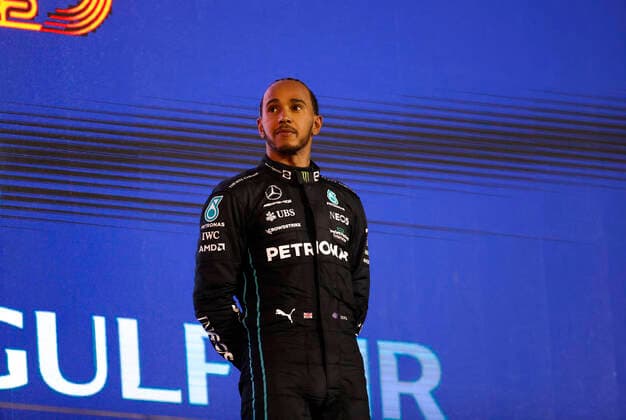 44 Lewis Hamilton GBR, Mercedes AMG Petronas F1 Team , F1 Grand Prix of Bahrain at Bahrain International Circuit on March 20, 2022 in Sakhir, Bahrain Photo by HOCH ZWEI Sakhir Bahrain