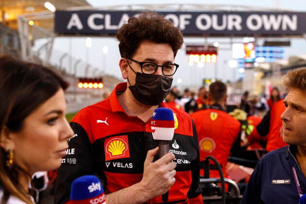 Mattia Binotto ITA, Scuderia Ferrari , F1 Grand Prix of Bahrain at Bahrain International Circuit on March 20, 2022 in Sakhir, Bahrain Photo by HOCH ZWEI Sakhir Bahrain