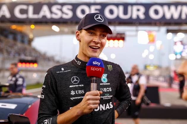 63 George Russell GBR, Mercedes AMG Petronas F1 Team , F1 Grand Prix of Bahrain at Bahrain International Circuit on March 20, 2022 in Sakhir, Bahrain Photo by HOCH ZWEI Sakhir Bahrain