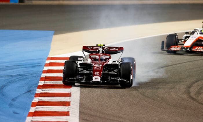 24 Guanyu Zhou CHN, Alfa Romeo F1 Team ORLEN , F1 Grand Prix of Bahrain at Bahrain International Circuit on March 20, 2022 in Sakhir, Bahrain Photo by HOCH ZWEI Sakhir Bahrain