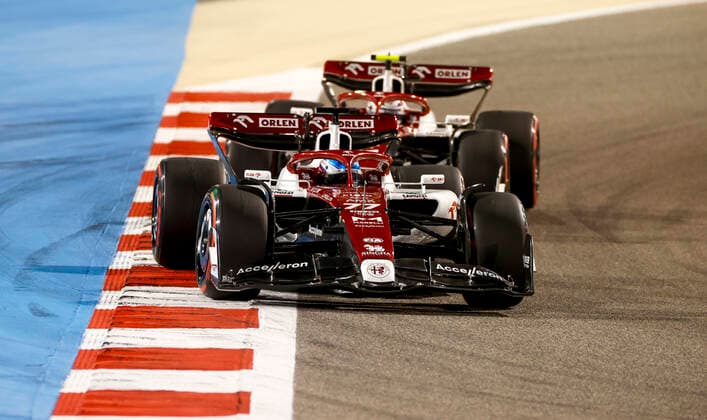 77 Valtteri Bottas FIN, Alfa Romeo F1 Team ORLEN , F1 Grand Prix of Bahrain at Bahrain International Circuit on March 20, 2022 in Sakhir, Bahrain Photo by HOCH ZWEI Sakhir Bahrain