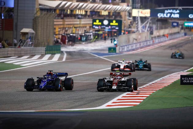 23 Alexander Albon THA, Williams Racing , 24 Guanyu Zhou CHN, Alfa Romeo F1 Team ORLEN , F1 Grand Prix of Bahrain at Bahrain International Circuit on March 20, 2022 in Sakhir, Bahrain Photo by HOCH ZWEI Sakhir Bahrain