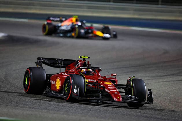 55 Carlos Sainz ESP, Scuderia Ferrari , F1 Grand Prix of Bahrain at Bahrain International Circuit on March 20, 2022 in Sakhir, Bahrain Photo by HOCH ZWEI Sakhir Bahrain