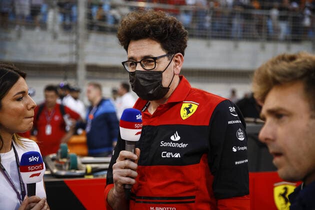 BINOTTO Mattia (ita), Managing Director of the Scuderia Ferrari, portrait during the Formula 1 Gulf Air Bahrain Grand Prix 2022, 1st round of the 2022 FIA Formula One World Championship, WM, Weltmeisterschaft on the Bahrain International Circuit, from March 18 to 20, 2022 in Sakhir, Bahrain - F1 - BAHRAIN GRAND PRIX 2022 - RACE DPPI Panoramic  00122005__B3_8740