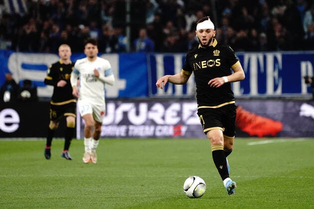 Amine Gouiri (OGC Nice) FOOTBALL : Olympique de Marseille vs OGC Nice - Ligue 1 Uber Eats - Marseille - 20 03 2021 NorbertScanella Panoramic 