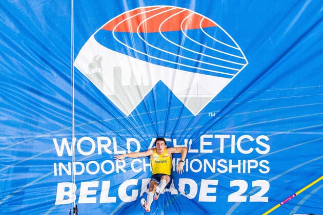Bilder des Jahres 2022, Sport 03 März Sport Themen der Woche KW11 Sport Bilder des Tages 220320 Armand Duplantis of Sweden sets a new world record at the hight 6.20 while competing in men?s pole vault during day three of the World Athletics Indoor Championships on March 20, 2022 in Belgrade. Photo: Mathias Bergeld BILDBYRAN kod MB MB0361 bbeng friidrott athletics friidrett iaaf iaaf world indoor championships World Athletics Indoor Championships vm friidrotts-vm friidrotts-vm 2022 friidretts-vm friidretts-vm 2022 innendors innendors-vm inomhus inomhus-vm ivm day 3 sweden sverige world record världsrekord *** 220320 Armand Duplantis of Sweden sets a new world record at the hight 6 20 while competing in mens pole vault during day three of the World Athletics Indoor Championships on March 20, 2022 in Belgrade Photo Mathias Bergeld BILDBYRAN kod MB MB0361 bbeng friidrott athletics friidrett iaaf iaaf world indoor championships World Athletics Indoor Championships world championships athletics world championships athletics world cup 2022 athletics world championships athletics world cup 2022 indoor indoor world cup indoor world cup world cup ivm day 3 sweden sweden world record world record,  Copyright: MATHIASxBERGELD BB220320MB115