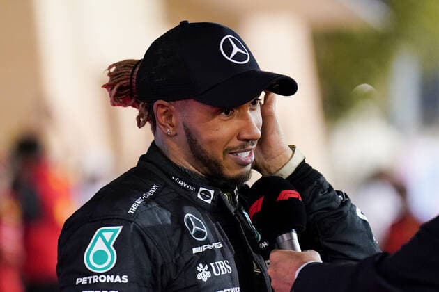 FORMULA 1 GULF AIR BAHRAIN GRAND PRIX 2022, 20 03 2022 Bahrain International Circuit, Sakhir, Bahrain on 20 March 2022 Lewis Hamilton 44 (GBR), Mercedes AMG Petronas W13 during the FORMULA 1 GULF AIR BAHRAIN GRAND PRIX 2022, Eleanor Hoad Editorial Use Only Copyright: xEleanorxHoadx ESM-0411-0036