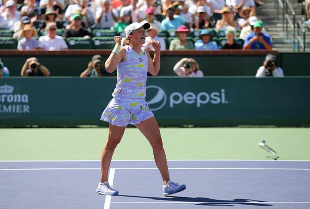 Tennis, WTA Tournament in Indian Wells, Iga Swiatek wins final against Maria Sakkari