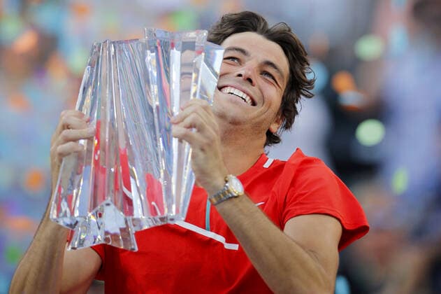 Tennis, ATP Tournament in Indian Wells, Taylor Fritz wins the final against Rafael Nadal