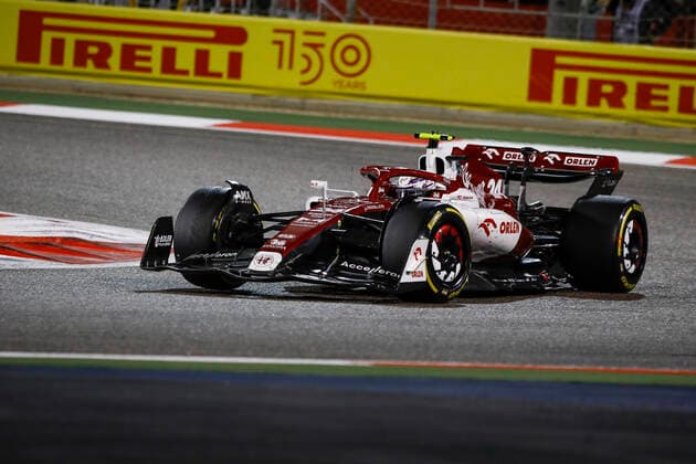(220321) -- SAKHIR, March 21, 2022 -- Alfa Romeo s Chinese driver Zhou Guanyu competes during the Bahrain Formula One Grand Prix at the Bahrain International Circuit in the city of Sakhir on March 20, 2022. (DPPI Handout via Xinhua) (SP)BAHRAIN-SAKHIR-F1-BAHRAIN GRAND PRIX 2022-FINAL WangxHaizhou 