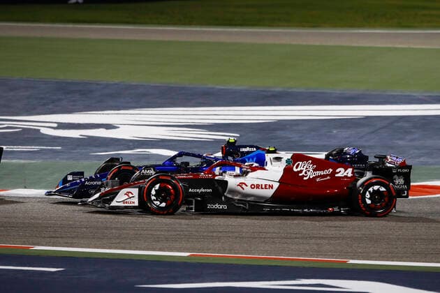 (220321) -- SAKHIR, March 21, 2022 -- Alfa Romeo s Chinese driver Zhou Guanyu competes during the Bahrain Formula One Grand Prix at the Bahrain International Circuit in the city of Sakhir on March 20, 2022. (DPPI Handout via Xinhua) (SP)BAHRAIN-SAKHIR-F1-BAHRAIN GRAND PRIX 2022-FINAL WangxHaizhou 