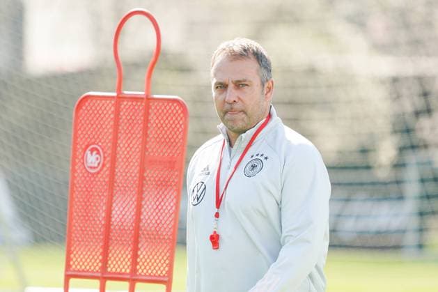 National coach Hansi Flick Germany Frankfurt 22 03 2022 training of the German national team