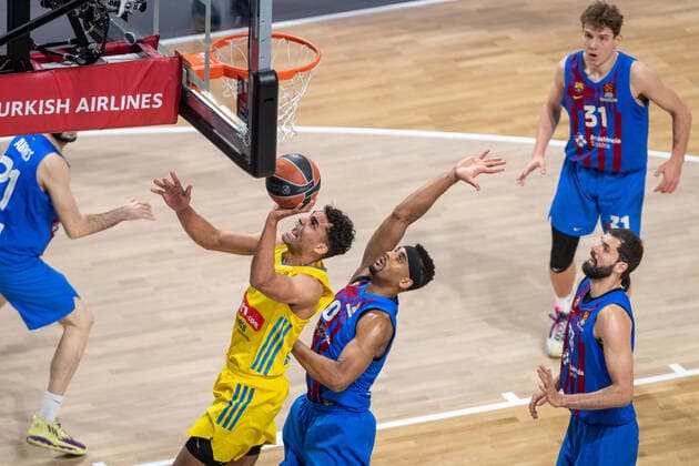 Basketball Berlin 22 03 2022 Season 2021 2022 Euroleague Regular Season Alba Berlin FC Barcelona Oscar Da Silva Alba Berlin, No 01 Brandon Davies Barcelona, No 00