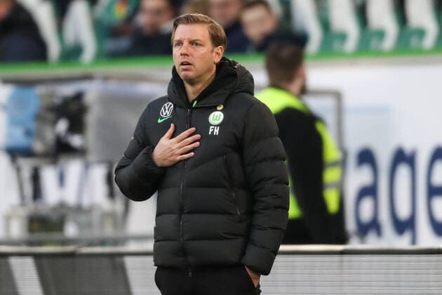 Coach Florian Kohfeldt VfL Wolfsburg 1 Football Bundesliga season 2021 2022 point match VfL Wolfsburg vs Bayer Leverkusen at Volkswagen Arena in Wolfsburg Football,Germany,man,men,20 03 2022