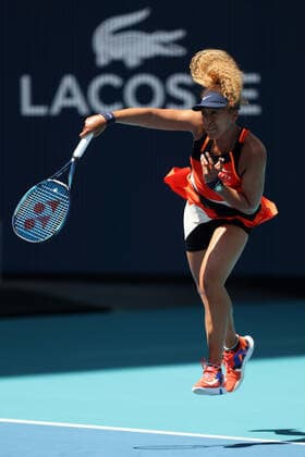 March 23, 2022, Miami Gardens, Florida, United States Of America: MIAMI GARDENS, FLORIDA - MARCH 23: Naomi Osaka of Japan defeats Astra Sharma of Australia in her first round match on day 3 of the Miami Open at Hard Rock Stadium on March 23, 2022 in Miami Gardens, Florida ...People: Naomi Osaka Miami Gardens United States Of America - ZUMAs214 20220323_zda_s214_005 Copyright: xSMGx