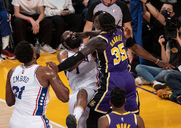 Basketball, NBA, Los Angeles Lakers - Philadelphia 76ers