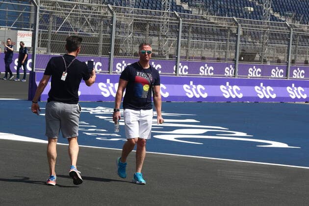 Formula 1 Saudi Arabia Grand Prix 24 03 2022, Jeddah Corniche Circuit, Jeddah, Formula 1 Saudi Arabia Grand Prix ,in picture Sky commentator Sascha Roos with expert Ralf Schumacher nordphotoxGmbHx xBratic nph00250