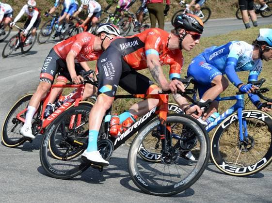 Racing Bike Race Milano-Sanremo 2022, Team Barhain Victorious, JASHA SUTTERLIN CICLISMO 2022 MILANO SANREMO