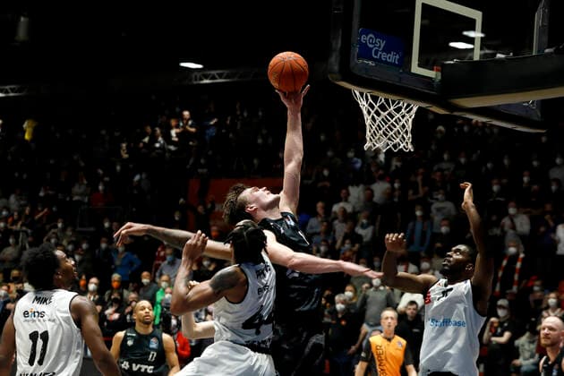 24 03 2022, easyCredit Basketball Bundesliga, BBL, season 2021 2022, men, Chemnitz Niners Hamburg Towers Maik Kotsar, Hamburg Towers Chemnitz Messe Chemnitz Sachsen Germany