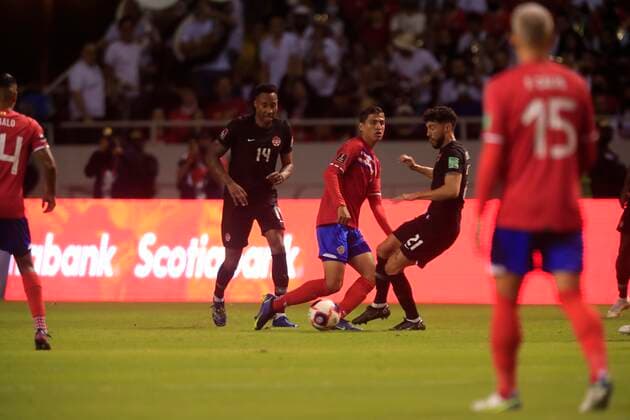 March 24, 2022: 24 03 2022 Estadio Nacional, La Sabana. La SeleccioÂ³n Nacional de Costa Rica recibioÂ³ a su similar de Canada en partido trascendental, por la hexagonal final de Concacaf, para seguir con opcioÂ³n de clasificar al Mundial de Catar. - ZUMAla2_ 0153592650st Copyright: xRafaelxPachecoxGranadosx