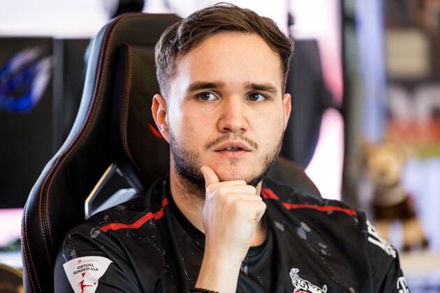 Media round bevestor Virtual Bundesliga 1 FC Koeln 25 03 2022 In the media talk Tim TheStrxngeR Katnawatos Media round bevestor Virtual Bundesliga 1 FC Koeln eSports Lounge RheinEnergie Stadion, Koeln Copyright: xBEAUTIFULxSPORTS Wunderlx
