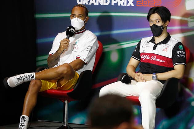 HAMILTON Lewis (gbr), Mercedes AMG F1 Team W13, portrait during the Formula 1 STC Saudi Arabian Grand Prix 2022, 2nd round of the 2022 FIA Formula One World Championship, WM, Weltmeisterschaft on the Jeddah Corniche Circuit, from March 25 to 27, 2022 in Jeddah, Saudi Arabia - F1 - SAUDI ARABIAN GRAND PRIX 2022 DPPI Panoramic  GP2202_120209_31I4254
