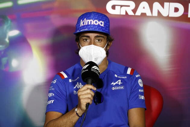 ALONSO Fernando (spa), Alpine F1 Team A522, portrait, press conference, PK, Pressekonferenz during the Formula 1 STC Saudi Arabian Grand Prix 2022, 2nd round of the 2022 FIA Formula One World Championship, WM, Weltmeisterschaft on the Jeddah Corniche Circuit, from March 25 to 27, 2022 in Jeddah, Saudi Arabia - F1 - SAUDI ARABIAN GRAND PRIX 2022 DPPI Panoramic  GP2202_130639_31I4685