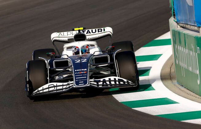 22 Yuki Tsunoda JPN, Scuderia AlphaTauri , F1 Grand Prix of Saudi Arabia at Jeddah Corniche Circuit on March 25, 2022 in Jeddah, Saudi Arabia Photo by HOCH ZWEI Jeddah Saudi Arabia