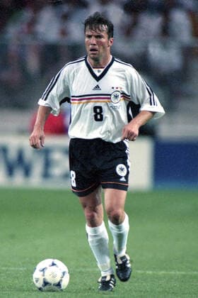 LOTHAR MATTHAUS, Germania, FIFA World Cup, WM, Weltmeisterschaft, Fussball France 1998, Germany vs Iran 2-0, Montpellier CAMPIONATI MONDIALI FRANCIA 1998 - GERMANIA-IRAN 2-0