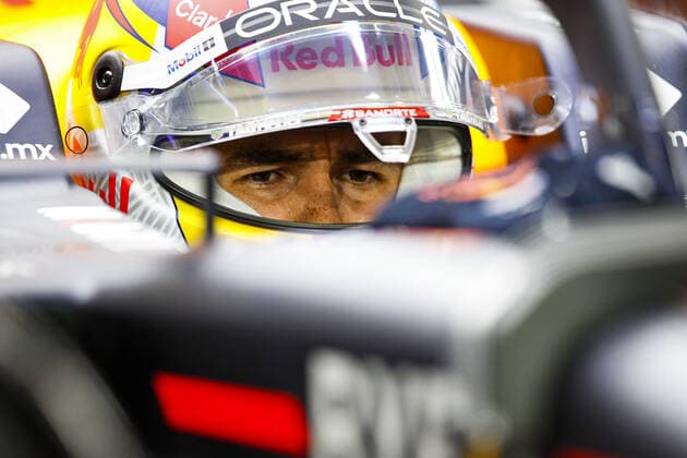 PEREZ Sergio (mex), Red Bull Racing RB18, portrait during the Formula 1 STC Saudi Arabian Grand Prix 2022, 2nd round of the 2022 FIA Formula One World Championship, WM, Weltmeisterschaft on the Jeddah Corniche Circuit, from March 25 to 27, 2022 in Jeddah, Saudi Arabia - F1 - SAUDI ARABIAN GRAND PRIX 2022 DPPI Panoramic  00122006__B2_7129.JPG_