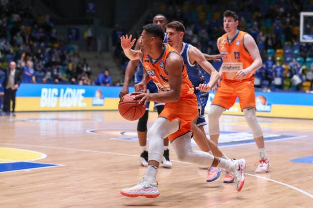 Jallow Karim, Ratiopharm Ulm, 35 , , GER,Basketball, BBL, Fraport Skyliners vs Ratiopharm Ulm,25 03 2022 Copyright: xEibner-Pressefoto UlrichxScherbaumx EP_usm