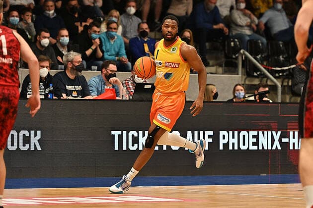 Phoenix Hagen vs Bayer Giants Leverkusen, Basketball, 2 Bundesliga ProA, 2021 2022 season, 31 matchday, 25 03 2022 Hagen Copyright: xEibner-Pressfoto xAaronxBowserx 1268: EP_ABR