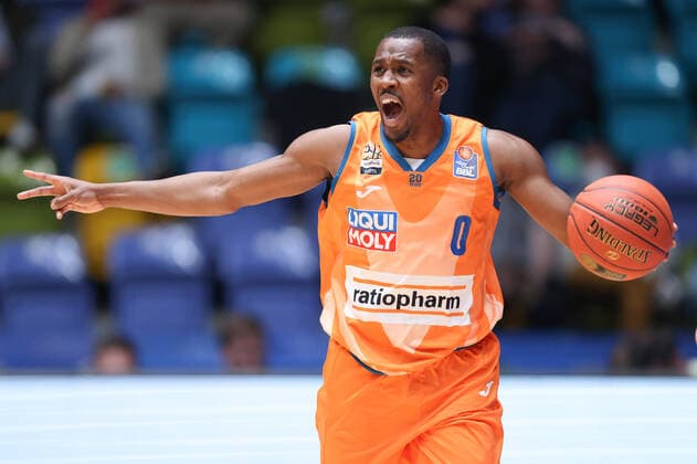 Fraport Skyliners ratiopharm Ulm, easyCredit BBL Semaj Christon Ulm, 0 easyCredit BBL basketball match between Fraport Skyliners and ratiopharm Ulm on 25 March 2022 at Ballsporthalle in Frankfurt am Main , Frankfurt am Main Hesse Germany Ballsporthalle
