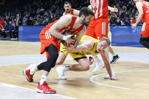 DEU, EuroLeague, ALBA vs Belgrade, 25 03 2022, Mercedes Benz Arena, Berlin, DEU, EuroLeague, ALBA vs Belgrade, in picture Luke Sikma ALBA Berlin 43 , b43 Foto Juergen Engler nordphoto GmbH nordphotoxGmbHx xEngler nph00076