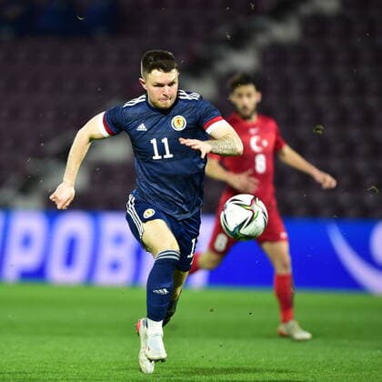 Scotland U21, U 21 v Turkey U21 UEFA Under 21 Championship Glenn Middleton of Scotland U21 during the UEFA Under 21 Championship match at Tynecastle Park, Edinburgh Content Not Available For UK Newspapers Copyright: xJamiexJohnstonx FIL-16716-0032