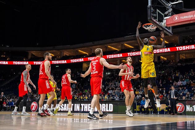 Basketball Berlin 25 03 2022 Euroleague Regular Season 2021 2022 Alba Berlin Crvena zvezda mts Belgrade Christ Koumadje Alba Berlin, No 21