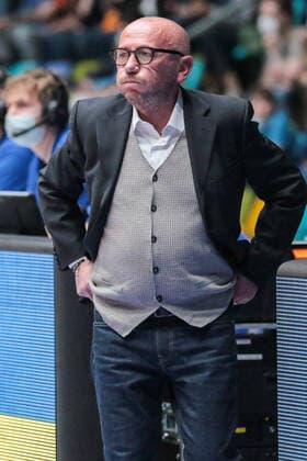 Luca Dalmonte, HC Fraport Skyliners , , GER,Basketball, BBL, Fraport Skyliners vs Ratiopharm Ulm,25 03 2022 Frankfurt, Germany Copyright: xEibner-Pressefoto UlrichxScherbax EP_usm