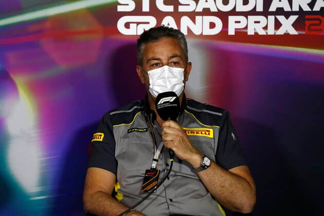 ISOLA Mario (ita), Motorsport Racing Manager of Pirelli, portrait, Team Principal press conference, PK, Pressekonferenz during the Formula 1 STC Saudi Arabian Grand Prix 2022, 2nd round of the 2022 FIA Formula One World Championship, WM, Weltmeisterschaft on the Jeddah Corniche Circuit, from March 25 to 27, 2022 in Jeddah, Saudi Arabia - F1 - SAUDI ARABIAN GRAND PRIX 2022 DPPI Panoramic GP2202_123004_31I5673