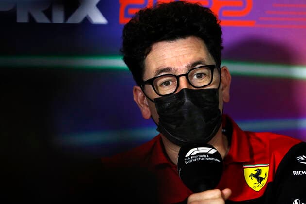 BINOTTO Mattia (ita), Managing Director of the Scuderia Ferrari, portrait, Team Principal press conference, PK, Pressekonferenz during the Formula 1 STC Saudi Arabian Grand Prix 2022, 2nd round of the 2022 FIA Formula One World Championship, WM, Weltmeisterschaft on the Jeddah Corniche Circuit, from March 25 to 27, 2022 in Jeddah, Saudi Arabia - F1 - SAUDI ARABIAN GRAND PRIX 2022 DPPI Panoramic GP2202_123354_X4I7391