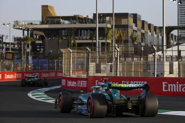27 HULKENBERG Nico (ger), Reserve Driver of Aston Martin F1 Team, action during the Formula 1 STC Saudi Arabian Grand Prix 2022, 2nd round of the 2022 FIA Formula One World Championship, WM, Weltmeisterschaft on the Jeddah Corniche Circuit, from March 25 to 27, 2022 in Jeddah, Saudi Arabia - F1 - SAUDI ARABIAN GRAND PRIX 2022 DPPI Panoramic  00122006_AV6_7113.JPG_