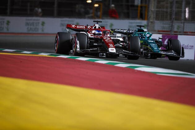 77 BOTTAS Valtteri (fin), Alfa Romeo F1 Team ORLEN C42, action during the Formula 1 STC Saudi Arabian Grand Prix 2022, 2nd round of the 2022 FIA Formula One World Championship, WM, Weltmeisterschaft on the Jeddah Corniche Circuit, from March 25 to 27, 2022 in Jeddah, Saudi Arabia - F1 - SAUDI ARABIAN GRAND PRIX 2022 DPPI Panoramic  00122006__V2_2055.JPG_