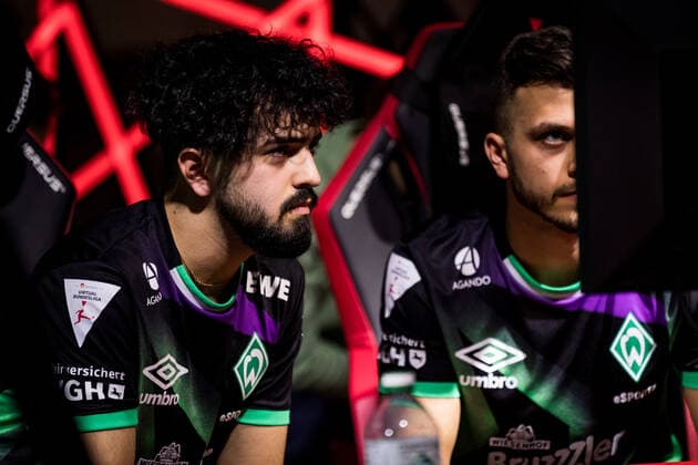 bevestor Virtual Bundesliga Club Championship Finals 26 03 2022 Ali Predatorfifa Oskoui Rad Werder Bremen , Fabio FIFABIO97 Sabbagh Werder Bremen bevestor Virtual Bundesliga Club Championship Finals Day 1 Strassenkickerbase, Koeln DFL REGULATIONS PROHIBIT ANY USE OF PHOTOGRAPHS AS IMAGE SEQUENCES AND OR QUASI VIDEO Copyright: xBEAUTIFULxSPORTS Wunderlx