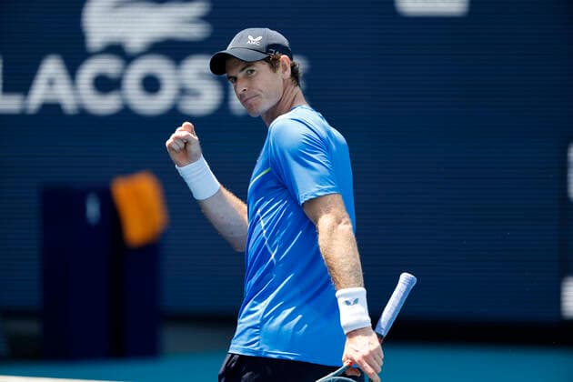 March 26, 2022, Miami Gardens, Florida, United States Of America: MIAMI GARDENS, FLORIDA - MARCH 26: Daniil Medvedev of Russia defeats Andy Murray of Great Britain in the second round of the men s singles at the Miami Open at the Hard Rock Stadium on March 26, 2022 in Miami Gardens, Florida....People: Andy Murray Miami Gardens USA - ZUMAs214 20220326_zda_s214_150 Copyright: xSMGx